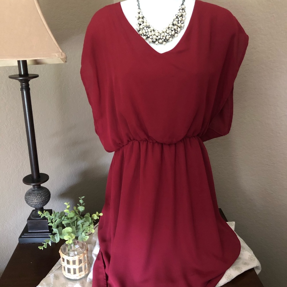 My Beloved....burgundy dress